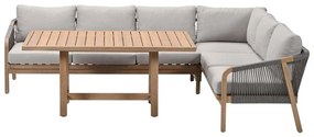 Garden Impressions Alora lounge dining set 3-delig rechts - grey sand