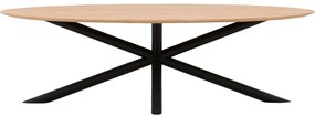 Goossens Excellent Eettafel Gs-1302, Ovaal 260 x 130 cm