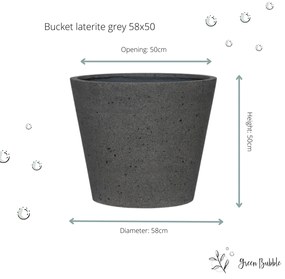 Pot Bucket Laterite Grey