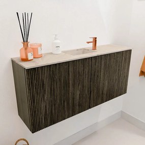 Mondiaz Joya DLux 90cm toiletmeubel shadow met wastafel faye midden 1 kraangat frappe
