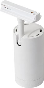 Moderne spot wit voor railsysteem 1-fase incl. LED draai- en kantelbaar - Iconic Zoom