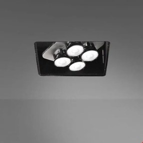 Artemide Architectural -   Plafondlamp spots Una pro Aluminium / Zwart  Aluminium