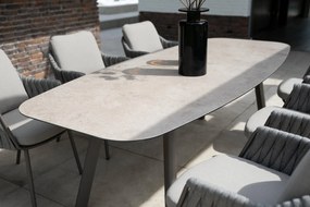 Taste by 4 Seasons Cannes tuinset terre met Manolo tafel 240 cm Tuinstoel   bruin weerbestendig