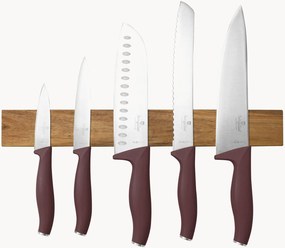 Kookmessen Leonardo met acaciahouten magneetbeugel, 6-delig