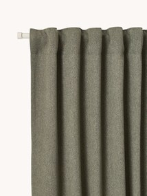 Ondoorzichtige meerband gordijn Joan, B 280 cm