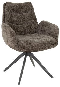 Draaibare Eetkamerstoel Met Pocketvering Taupe