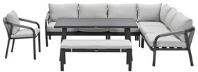 Garden Impressions Tarera lounge dining set 7-delig - donker grijs