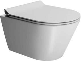 Ben Stelvio hangtoilet compact 36x50x34,5cm met Xtra glaze+ en Free flush mat wit