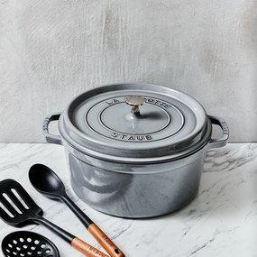 Staub La Cocotte Cocotte 24 cm / 3,7 l, Rond, Grafietgrijs - La Cocotte - Staub