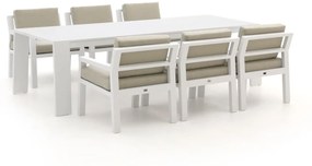 Bellagio Vinadio 255cm low dining tuinset 7-delig