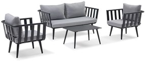 Stoel en Bank Loungeset 5 personen Aluminium Grijs  De Laan Projects