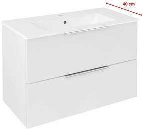 Sapho Cirasa Compact wastafel onderkast 78x39x54cm wit glans