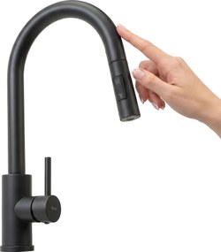 Keukenkraan Rea Fresh Touch Black Matt