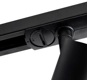 Modern railsysteem met 5 spots zwart 1-fase 300 cm - Iconic Jeany