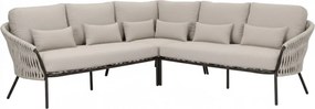 Sarenza hoek loungeset 3 delig zand rope terre frame