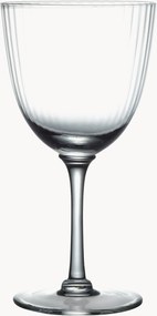 Mondgeblazen kristallen witte wijnglazen Ripple, 4-delig