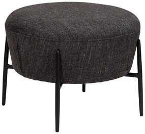 Dan-Form Orbit Ronde Poef Boulce Raven Zwart