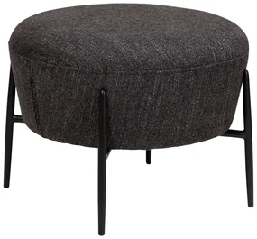 Dan-Form Orbit Ronde Poef Boulce Raven Zwart
