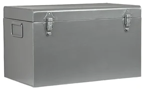 LABEL51 Opbergbox Vintage L 50x30x30 cm antiekgrijs