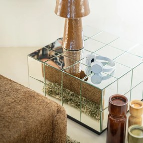 Salontafel Zilveren Tegels - 60 X 60cm.