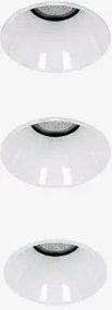 Pack Van 3 Inbouw Led Downlights Zonder Rand, Trimless, Rond Ø3,6 Cm In Aluminium Orelva Wit & 3 W & 19º & Wit Koud 4000k - Sklum