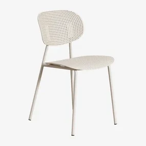 Tupah Eetkamerstoelen Set Van 2 In Polypropyleen En Ijzer Tapioca Beige - Sklum