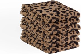 Keukendoek luipaard– 6 stuks – 50×50 – beige