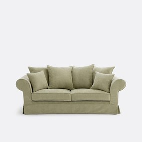2-, 3- of 4-zitsbank met afneembare hoezen, in gemêleerd polyester, ADELIA