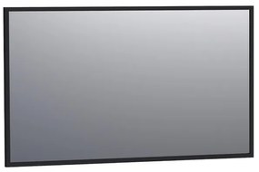 BRAUER Onyx spiegel - 120x70cm - rechthoekig - zwart geborsteld frame SP-ON120RHZ