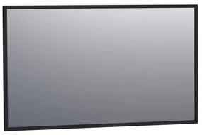 BRAUER Onyx spiegel - 120x70cm - rechthoekig - zwart geborsteld frame SP-ON120RHZ