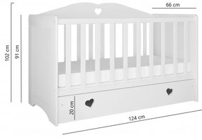 Zuigeling Kinderbed Olivia - Voor baby's Pasgeborenen 5059914028957 Children's Beds Home, 12 cm hoog veerkrachtig latex Children's Beds Home Mix van m