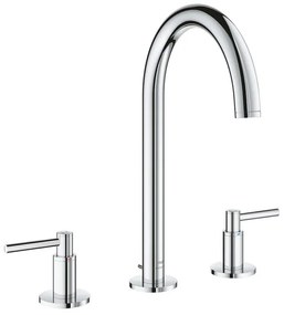 Grohe Atrio M-size 3-gats wastafelkraan m/waste chroom 20649000