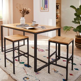 Set van 2 halfhoge barkrukken, Hiba