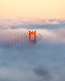Foto Golden Gate Bridge, Zeyu Wang, (30 x 40 cm)