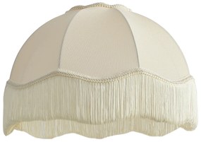 Stoffen lampenkap beige met witte binnenkant 45/15/21,5 - Heritage