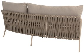 4 Seasons Outdoor Comino 2-zits loungebank latte met armleuning links  LoungebankLoungeset    beige weerbestendig