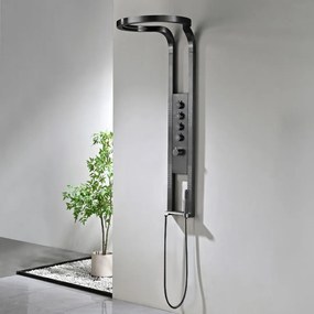 Best Design Moya Future thermostatisch douchepaneel gunmetal