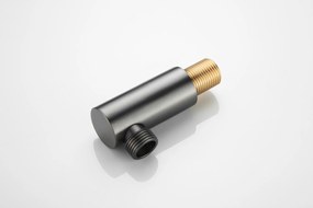 Saniclear Plus wand wateraansluiting verouderd ijzer - gunmetal