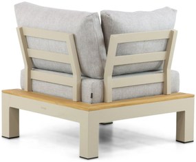 Loungeset 5 personen Aluminium/Teak Taupe Lifestyle Garden Furniture Vittoria