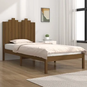 vidaXL Bedframe massief grenenhout honingbruin 90x200 cm