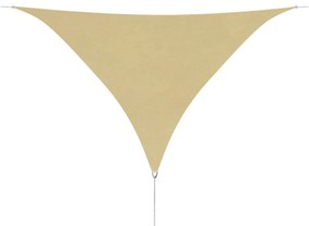 vidaXL Zonnescherm driehoekig 5x5x5 m oxford stof beige