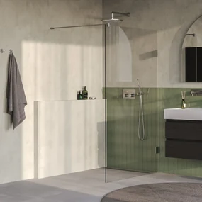 Brauer Void profielloze inloopdouche 110cm RVS geborsteld PVD