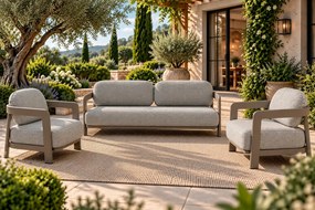 4 Seasons Outdoor Oasis loungeset Mocca Loungeset beige weerbestendig