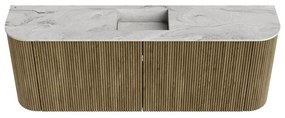 Mondiaz Joya DLux 115cm toiletmeubel ronding links/rechts dusk met wastafel faye midden zonder kraangat glace