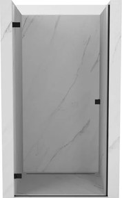 Mexen Lunar-B douchedeur draaiend links 100 cm, transparant, zwart - 832-100-000-70-00-L