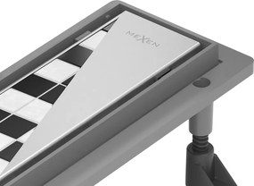 Mexen Flat Abs Flat ABS lineaire afvoer 2-in-1 80 cm, inox - 1069080