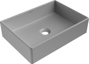 Mexen Goya opbouwwasbak 45 x 32 cm, lichtgrijs mat - 22184561