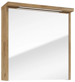 Fontana Grado spiegelkast met verlichting 60cm 1 deur warm eiken