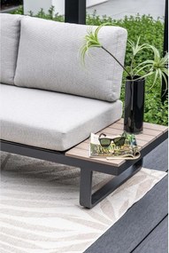 Garden Impressions Diego loungeset 5-delig - donker grijs - valley sand