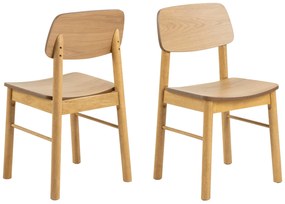 ZARION Natuurlijk Eiken - HOUTEN STOEL VOOR KEUKEN, WOONKAMER, RESTAURANT
